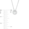 Thumbnail Image 3 of Trouvaille Collection 0.33 CT. T.W. DeBeers®-Graded Diamond Frame Pendant in 14K White Gold (F/I1)