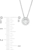 Thumbnail Image 4 of Trouvaille Collection 0.33 CT. T.W. DeBeers®-Graded Diamond Frame Pendant in 14K White Gold (F/I1)
