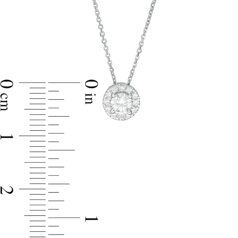 Trouvaille Collection 0.33 CT. T.W. DeBeers®-Graded Diamond Frame Pendant in 14K White Gold (F/I1)
