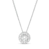 Thumbnail Image 1 of Trouvaille Collection 0.50 CT. T.W. DeBeers®-Graded Diamond Frame Pendant in 14K White Gold (F/I1)