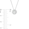 Thumbnail Image 4 of Trouvaille Collection 0.50 CT. T.W. DeBeers®-Graded Diamond Frame Pendant in 14K White Gold (F/I1)