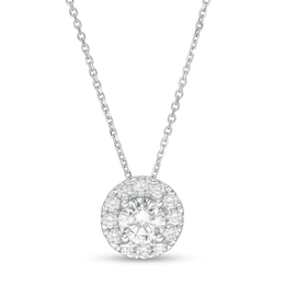 Trouvaille Collection 0.75 CT. T.W. DeBeers®-Graded Diamond Frame Pendant in 14K White Gold (F/I1)