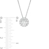 Trouvaille Collection 1.00 CT. T.W. DeBeers®-Graded Diamond Frame Pendant in 14K White Gold
