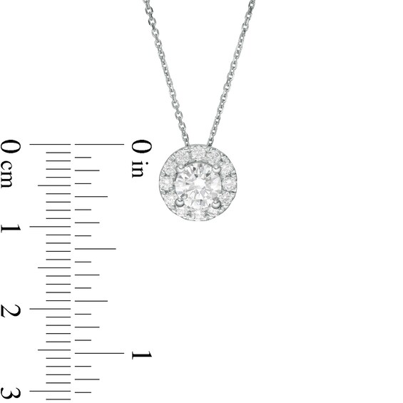 Trouvaille Collection 1.00 CT. T.W. DeBeers®-Graded Diamond Frame Pendant in 14K White Gold
