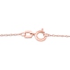 Thumbnail Image 3 of Oval Ruby and 0.08 CT. T.W. Diamond Sunburst Frame Vintage-Style Drop Pendant in 10K Rose Gold
