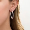 2.00 CT. T.W. Diamond Inside-Out Hoop Earrings in Sterling Silver