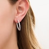 0.25 CT. T.W. Diamond Inside-Out Hoop Earrings in Sterling Silver