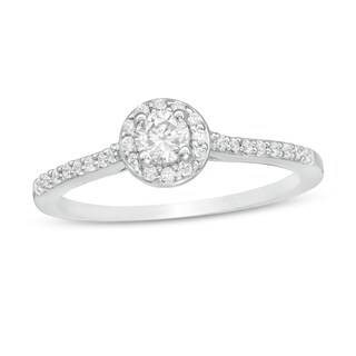 0.40 CT. T.W. Diamond Frame Engagement Ring in 10K White Gold