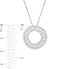 Thumbnail Image 2 of 1.00 CT. T.W. Diamond Circle Pendant in Sterling Silver