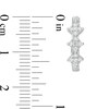 Thumbnail Image 3 of 0.20 CT. T.W. Composite Diamond Trio Hoop Earrings in Sterling Silver