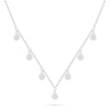 Thumbnail Image 0 of 0.085 CT. T.W. Diamond Circle Station Necklace in Sterling Silver
