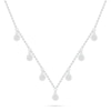 Thumbnail Image 1 of 0.085 CT. T.W. Diamond Circle Station Necklace in Sterling Silver