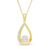 Thumbnail Image 0 of 0.20 CT. T.W. Composite Diamond Teardrop-Shaped Pendant in 10K Gold