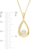 Thumbnail Image 2 of 0.20 CT. T.W. Composite Diamond Teardrop-Shaped Pendant in 10K Gold