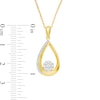 Thumbnail Image 3 of 0.20 CT. T.W. Composite Diamond Teardrop-Shaped Pendant in 10K Gold