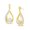 Thumbnail Image 0 of 0.25 CT. T.W. Composite Diamond Teardrop-Shaped Drop Earrings in 10K Gold