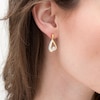 Thumbnail Image 2 of 0.25 CT. T.W. Composite Diamond Teardrop-Shaped Drop Earrings in 10K Gold