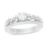 Thumbnail Image 0 of 0.45 CT. T.W. Diamond Scatter Bridal Set in 10K White Gold