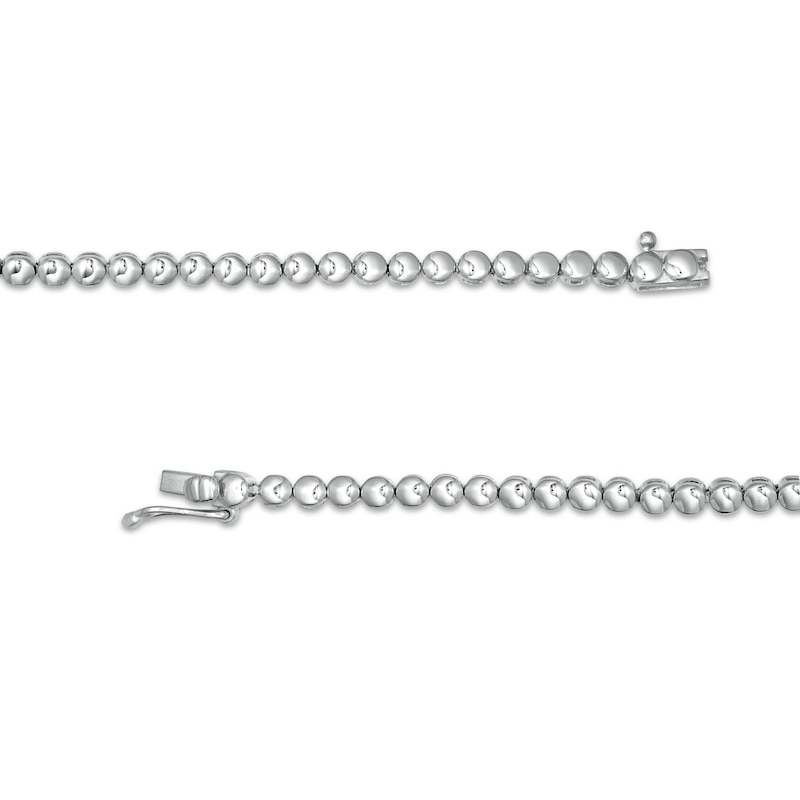 Main Image 3 of 5.00 CT. T.W. Diamond Graduated Tennis Necklace in 10K White Gold - 17"