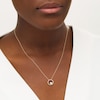 Thumbnail Image 2 of 0.23 CT. T.W. Composite Diamond Open Circle Pendant in 10K Gold