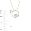 Thumbnail Image 3 of 0.23 CT. T.W. Composite Diamond Open Circle Pendant in 10K Gold