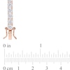 4.0mm Lab-Created White Sapphire Tennis Bracelet in Sterling Silver with Rose Rhodium - 7.25"