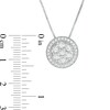 Thumbnail Image 2 of 0.50 CT. T.W. Composite Diamond Frame Vintage-Style Pendant in Sterling Silver