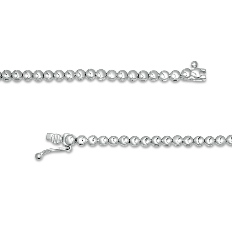 Main Image 3 of 3.00 CT. T.W. Diamond Graduated Tennis Necklace in 10K White Gold - 17"