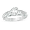 Thumbnail Image 1 of 1.20 CT. T.W. Oval and Princess-Cut Diamond Engagement Ring in 14K White Gold
