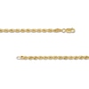 Thumbnail Image 2 of 3.15mm Evergreen Rope Chain Necklace in Hollow 10K Gold - 24"