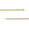 Thumbnail Image 3 of 3.15mm Evergreen Rope Chain Necklace in Hollow 10K Gold - 24"