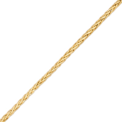 Italian Gold 3.5mm Wheat Chain Bracelet in Hollow 14K Gold - 7.5"