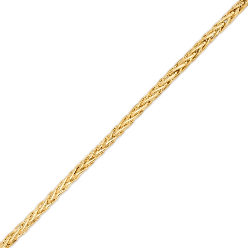 Main Image 1 of Italian Gold 3.5mm Wheat Chain Bracelet in Hollow 14K Gold - 7.5"