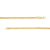 Thumbnail Image 3 of Italian Gold 3.5mm Wheat Chain Bracelet in Hollow 14K Gold - 7.5"