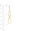 Thumbnail Image 3 of Infinity Ribbon Drop Earrings in 10K Gold