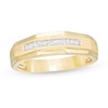 Thumbnail Image 0 of Men's 0.10 CT. T.W. Diamond Wedding Band in 14K Gold