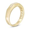 Thumbnail Image 2 of Men's 0.10 CT. T.W. Diamond Wedding Band in 14K Gold