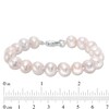 8.5-9.5mm Dyed Freshwater Cultured Pearl Strand Bracelet with Sterling Silver Clasp-7.5