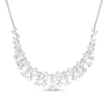 Thumbnail Image 0 of Marquise-Cut, Pear-Shaped and Round Lab-Created White Sapphire Necklace in Sterling Silver