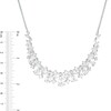 Thumbnail Image 3 of Marquise-Cut, Pear-Shaped and Round Lab-Created White Sapphire Necklace in Sterling Silver