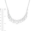 Thumbnail Image 2 of Marquise-Cut, Pear-Shaped and Round Lab-Created White Sapphire Necklace in Sterling Silver