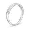 Thumbnail Image 2 of 0.25 CT. T.W. Baguette and Round Diamond Triple Row Anniversary Band in 10K White Gold