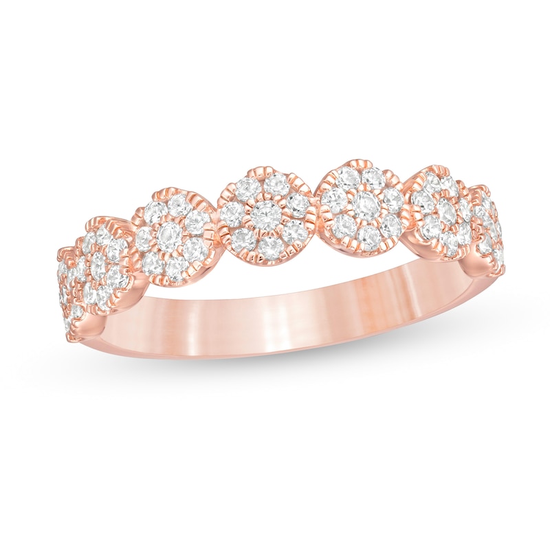 0.50 CT. T.W. Composite Diamond Anniversary Band in 10K Rose Gold|Peoples Jewellers