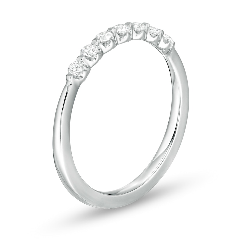 Main Image 3 of 0.25 CT. T.W. Diamond Seven Stone Band in 14K White Gold