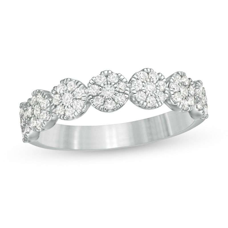Main Image 1 of 0.50 CT. T.W. Composite Diamond Anniversary Band in 10K White Gold