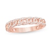 Thumbnail Image 1 of 0.25 CT. T.W. Diamond Chain Link Anniversary Band in 14K Rose Gold