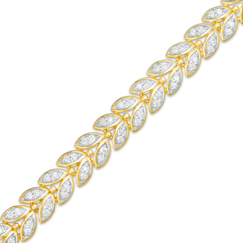 Main Image 1 of 1.00 CT. T.W. Diamond Tennis Bracelet in 10K Gold
