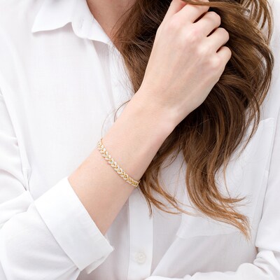 1.00 CT. T.W. Diamond Tennis Bracelet in 10K Gold