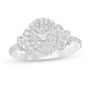 Thumbnail Image 1 of 0.45 CT. T.W. Oval Diamond Triple Frame Engagement Ring in 14K White Gold