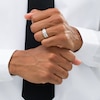 Thumbnail Image 2 of Vera Wang Love Collection Men's 0.69 CT. T.W. Black and White Diamond Five Stone Wedding Band in 14K White Gold